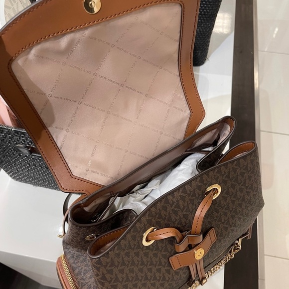 Michael Kors Large Chain Backpack - Picture 9 of 11